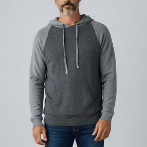 RVCA Two-Tone Gray Hoodie Sweater